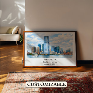 Arte personalizado para paredes de Jersey City, Pó