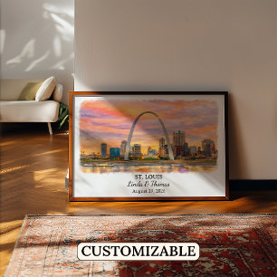 Arte personalizado para paredes de St. Louis, cart