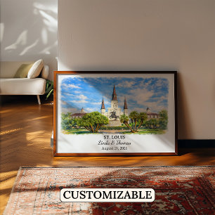 Arte personalizado para paredes de St. Louis, cart