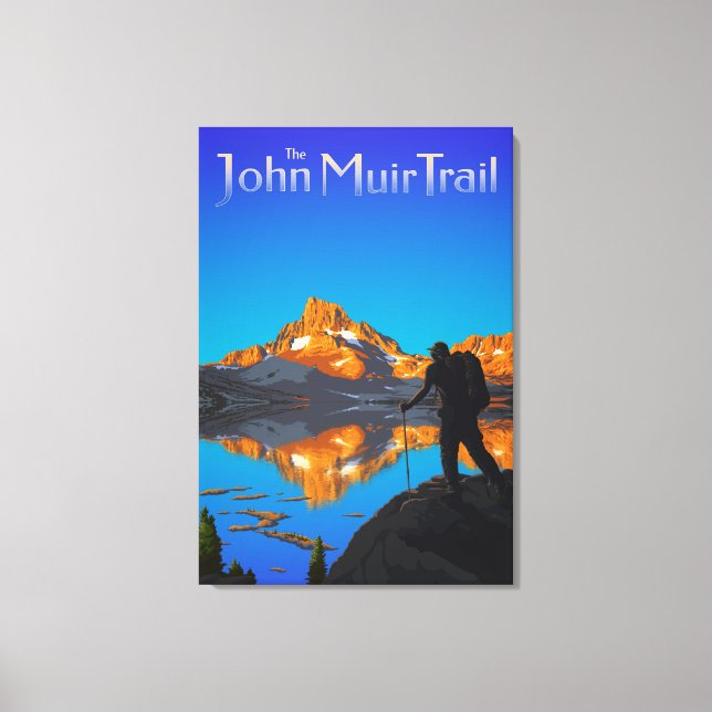 Arte - Pico de pancarta - John Muir Trail Textos (Anverso)