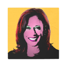 Arte pop amarillo Kamala Harris