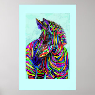 arte pop baby zebra
