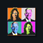 Arte pop Biden Harris (Naranja, gris, azul, rosa)<br><div class="desc">El arte pop político y los regalos políticos de PolitiClothes.com y PolitiCardz.com Encuentran los regalos políticos y electorales más únicos, incluyendo: camisetas políticas, pegatinas para parachoques políticos, botones políticos, Posters políticos, pines políticos, tarjetas políticas, tazas políticas, Posters políticos, Rótulos políticos y más! Arte y arte político: http://www.PolitiClothes.com Cartas y regalos...</div>