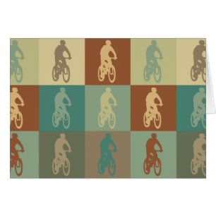 Arte pop Biking de la montaña