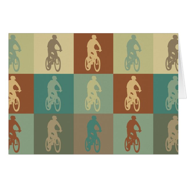 Arte pop Biking de la montaña (Anverso (Horizontal))