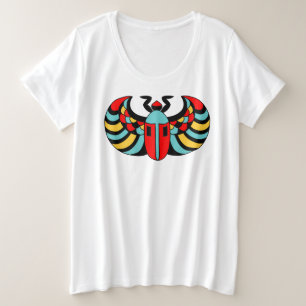 Arte pop brillante Escarab escarabajo rojo amarill