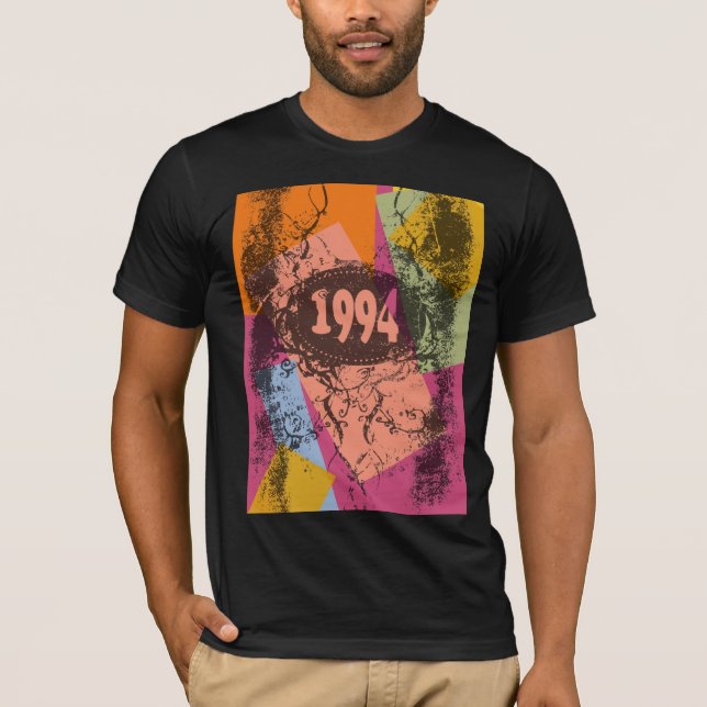 Arte pop colorido de 1994 - Camiseta (Anverso)