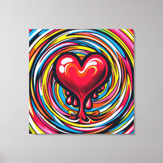 Arte pop colorido 'derritiendo el corazón'