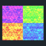 Arte pop con burbujas arcoiris<br><div class="desc">Patrón de ajuste de burbujas de arte pop en colores arcoiris</div>