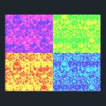 Arte pop con burbujas arcoiris<br><div class="desc">Patrón de ajuste de burbujas de arte pop en colores arcoiris</div>