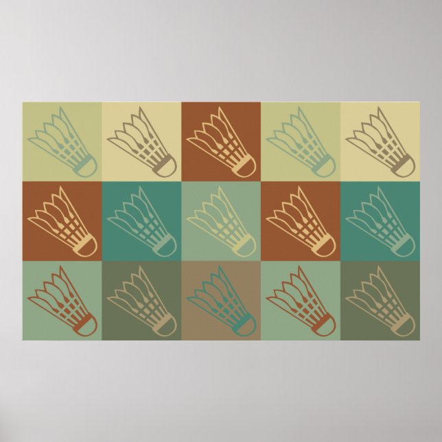 Arte pop de Badminton (Frente)