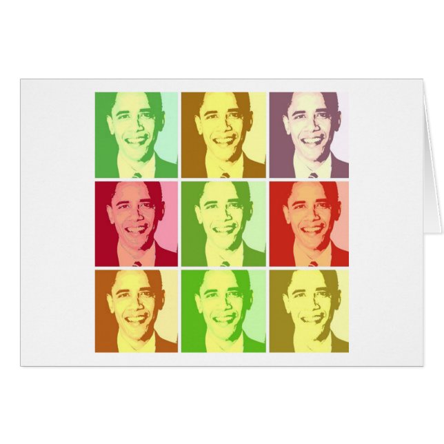 Arte pop de Barack Obama (Anverso (Horizontal))