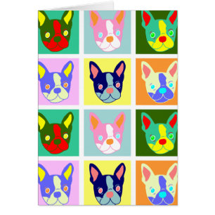 Arte pop de Boston Terrier