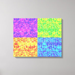 Arte pop de burbujas de arcoíris