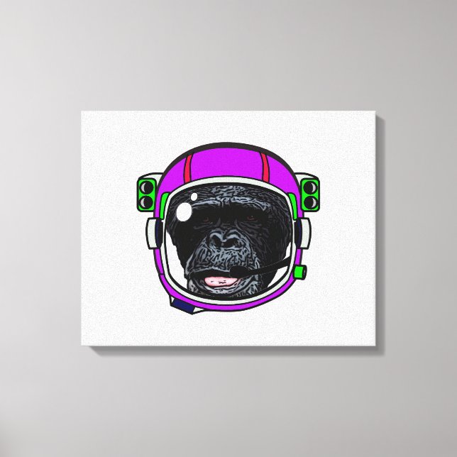 Arte pop de chimpancé espacial (Anverso)