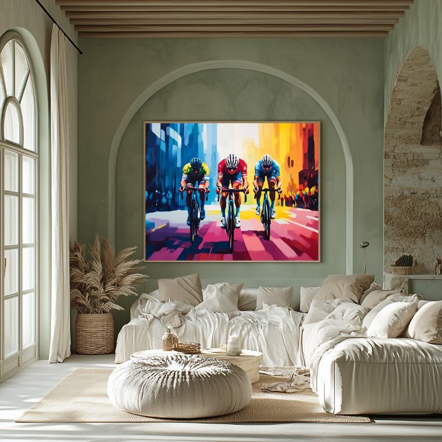 Arte pop de ciclismo de arte de carrera - impresió (Subido por el creador)