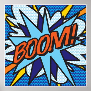 Arte Pop de Cómic BOOM Superhéroe
