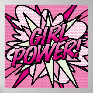Arte Pop de Cómic PODER DE CHICAS