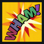 Arte Pop de Cómic Retro Divertido WHAM<br><div class="desc">Un diseño divertido,  genial y trendy inspirado en el arte pop de cómics retro que pone el wham,  zap,  pow en tu día. El regalo perfecto para superhéroes,  tus amigos,  familiares o como un capricho para ti mismo. Diseñado por ComicBookPop© en www.zazzle.com/comicbookpop*</div>