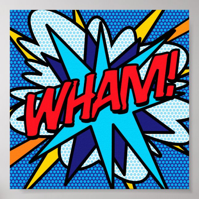 Arte Pop de Cómic WHAM (Frente)
