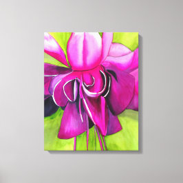 Arte pop de Fuchsia rosa acuarela arte