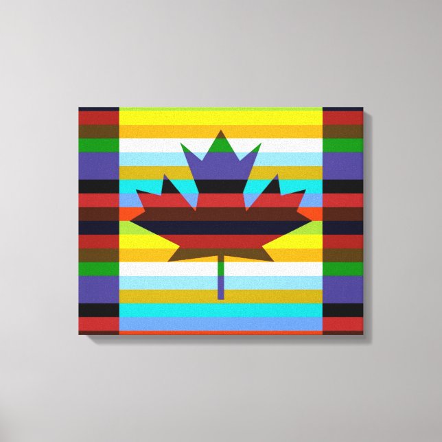 Arte pop de hoja de arce de Canadá (Anverso)