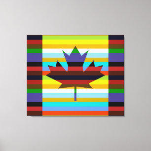Arte pop de hoja de arce de Canadá