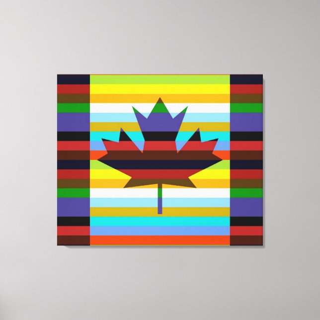 Arte pop de hoja de arce de Canadá (Anverso)