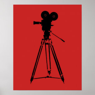 Arte pop de la cámara de la película de cine