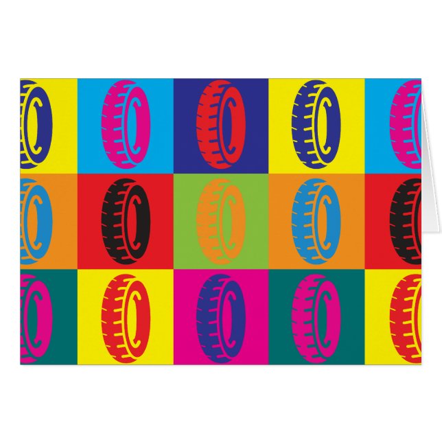 Arte pop de los neumáticos (Anverso (Horizontal))
