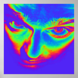 Arte pop de los ojos locos