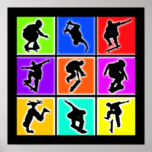 Arte pop de los skateres