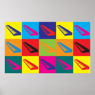 Arte pop de los teclados