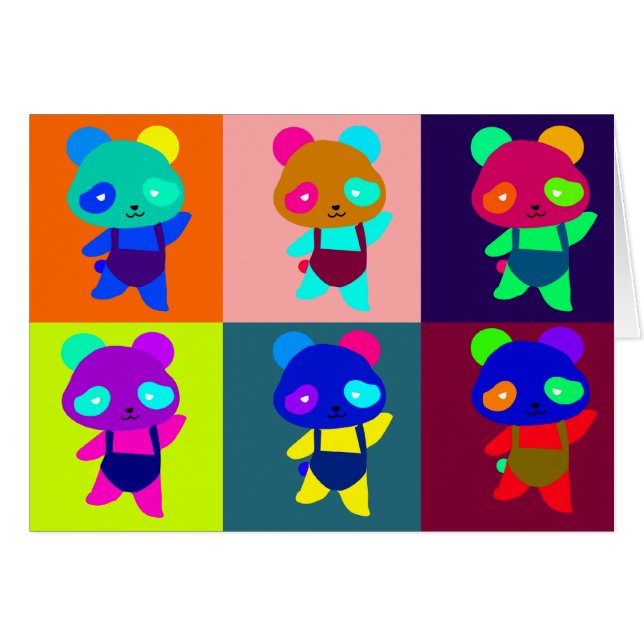 arte pop de Marilyn de la panda (Anverso (Horizontal))