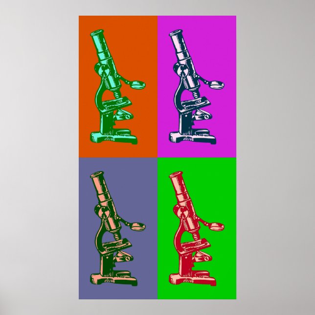 Arte pop de microscopio (Frente)