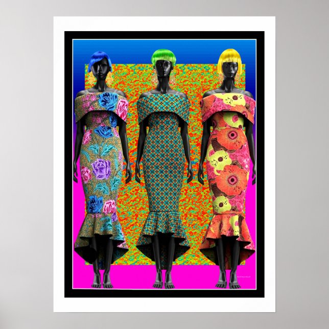 Arte pop de moda africano (Frente)