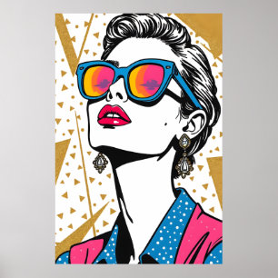Arte pop de moda retro - Inspirado en los años 80