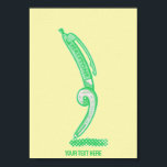 Arte pop de pluma verde de medio tono<br><div class="desc">Un ilustracion personalizado de un bolígrafo verde dibujando medias tonalidades. El bolígrafo dice medio tono. Un diseño para todo aquel que ame el poster de estilo retro y el arte cómico.</div>