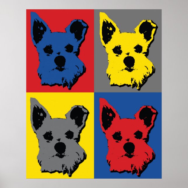 Arte pop de Schnauzer (Frente)