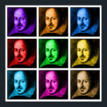 Arte pop de Shakespeare<br><div class="desc">Esta colorida versión de arte pop de Shakespeare es una manera divertida de expresar tu amor por la Barba de Avon. Disponible en una amplia gama de camisetas y regalos.</div>