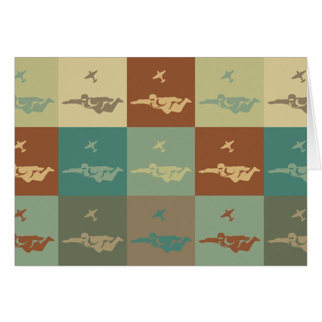 Arte pop de Skydiving (Anverso (Horizontal))