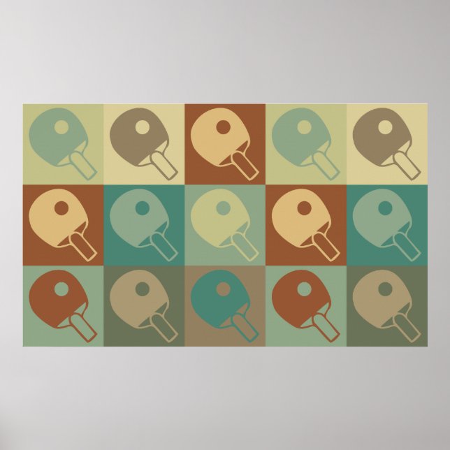Arte pop de tenis de mesa (Frente)