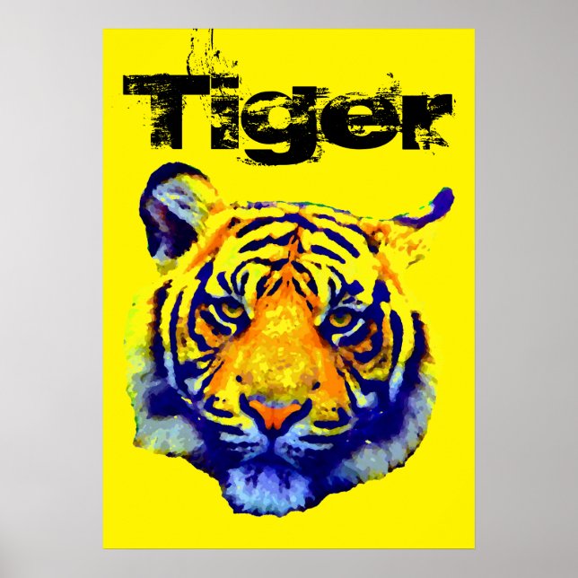 Arte pop de tigres (Frente)
