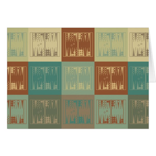 Arte pop del backgammon (Anverso (Horizontal))