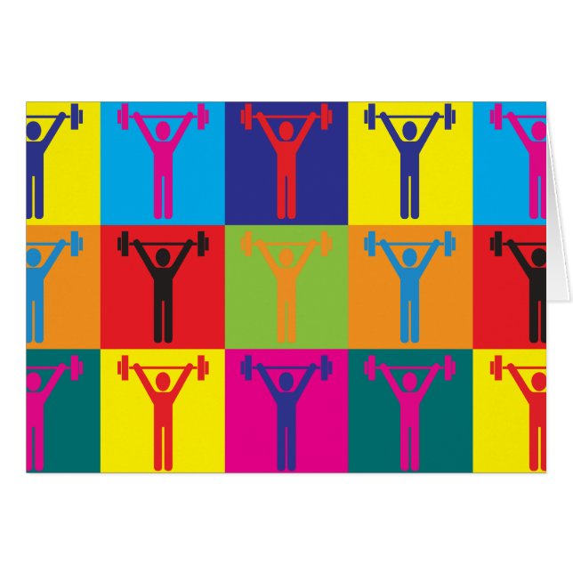 Arte pop del ejercicio (Anverso (Horizontal))