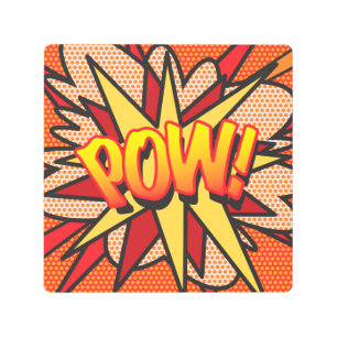 Arte pop del libro de historietas POW Fun Retro