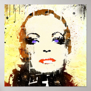 Arte pop del POSTER Patriciastore "retrato de la