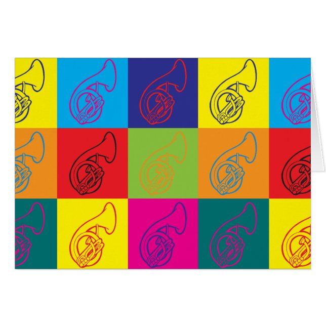 Arte pop del Sousaphone (Anverso (Horizontal))