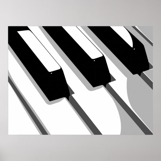 Arte pop del teclado del piano (Frente)