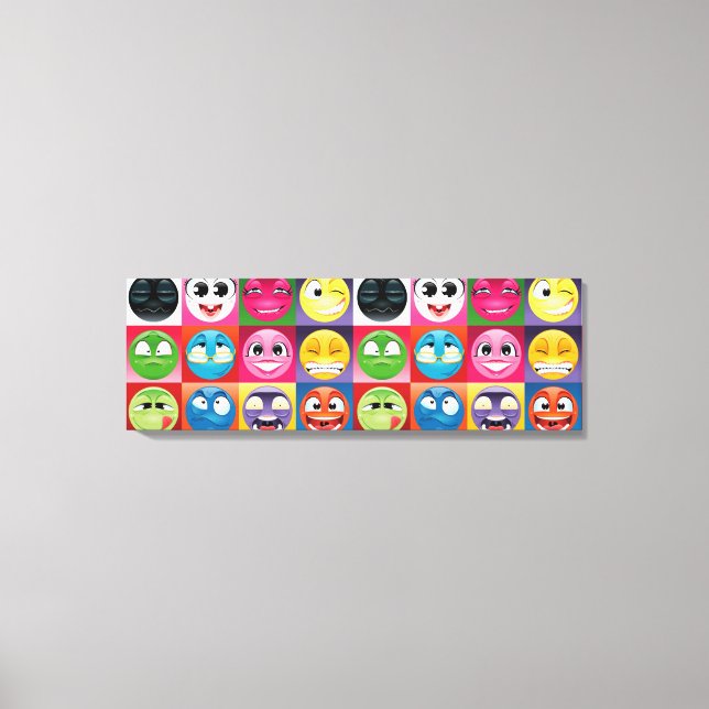 arte pop emoji lienzo (Anverso)
